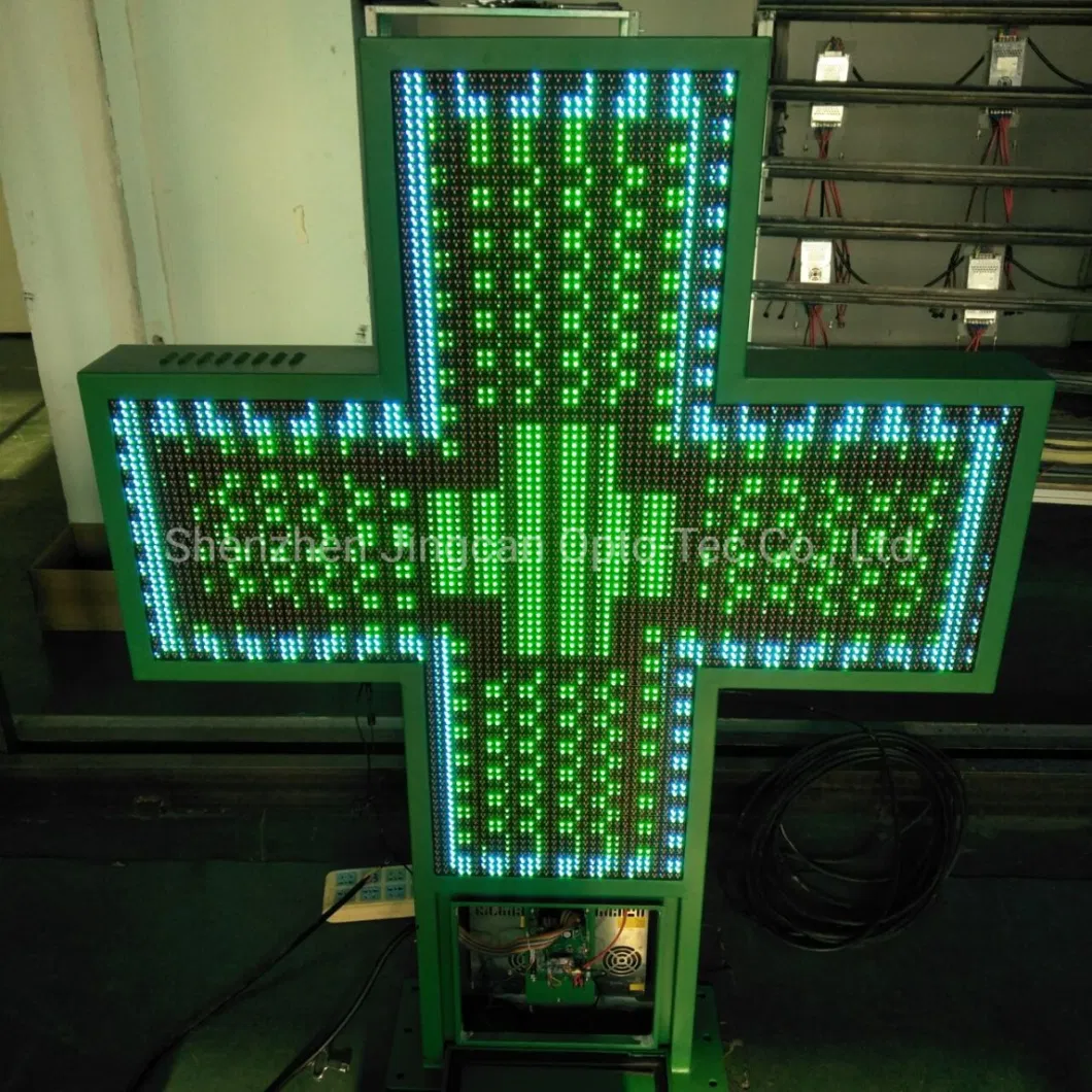 Outdoor Cross LED Sign DIP P10 RGB LED Display Module 320*160mm